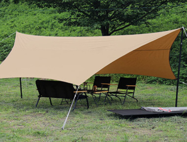 Polyester and cotton canopy tent outdoors