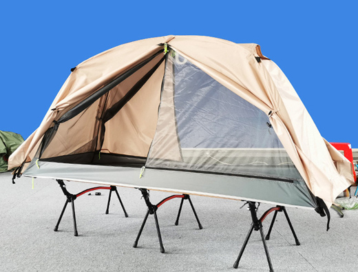 Single-person marching portable double-layer tent