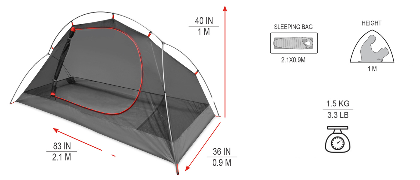 Ultralight Double Layer Backpacking Tent