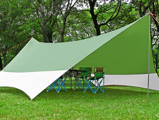 Waterproof sun shield butterfly-shaped hexagonal awning